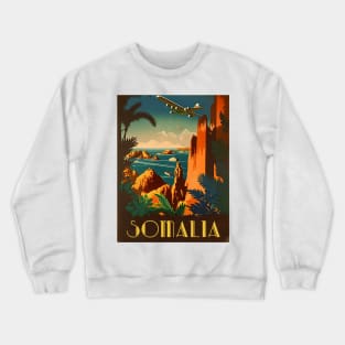 Somalia Vintage Travel Art Poster Crewneck Sweatshirt